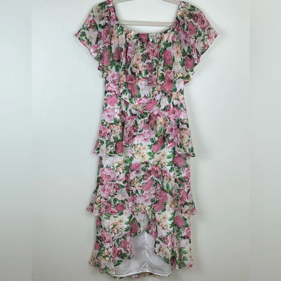 NWT Wayf women’s floral Lira midi Dress. Size Medium - Picture 3 of 12